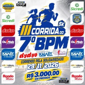 Iii Corrida do 7º BPM Dydyo, Kaiary ou Mais: Inscrições e Percurso em Ariquemes