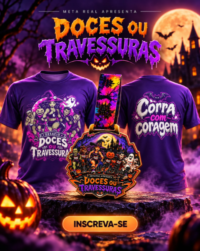 Meta Real Apresenta Doces ou Travessuras: Inscrições e Percurso Virtual