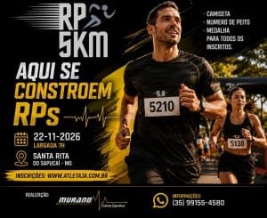 Rp 5K 2026: Inscrições e Percurso em Santa Rita do Sapucaí