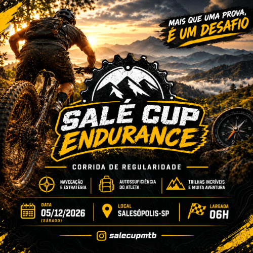 Salé Cup Endurance 2026: Inscrições e Percurso em Salesópolis